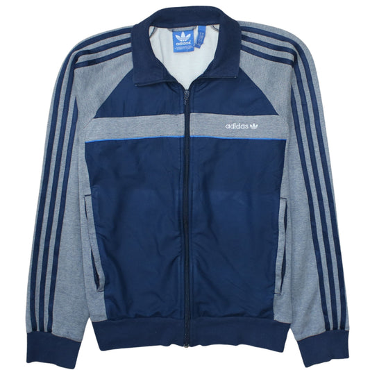 Adidas Men's Blue Full Zip Tracksuit Sweatshirt Size M