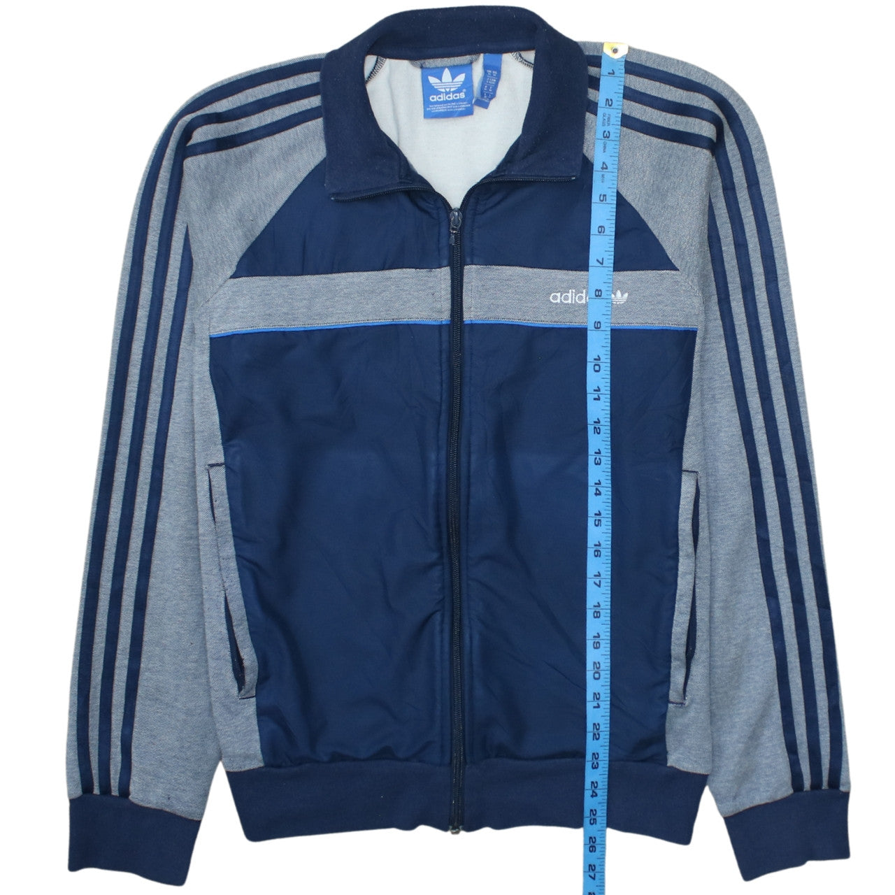 Adidas Men's Blue Full Zip Tracksuit Sweatshirt Size M