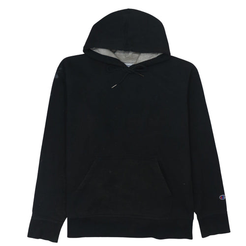 Champion Men's Black Pullover Hoodie Size L Fleece Sportswear