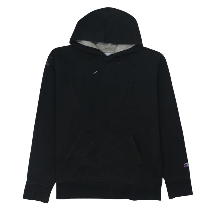Champion Men's Black Pullover Hoodie Size L Fleece Sportswear