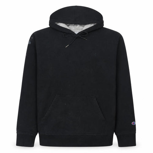 Champion Men's Black Pullover Hoodie Size L Fleece Sportswear