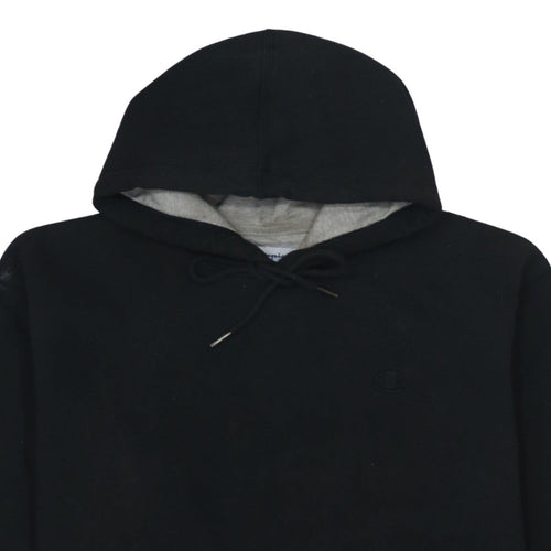Champion Men's Black Pullover Hoodie Size L Fleece Sportswear