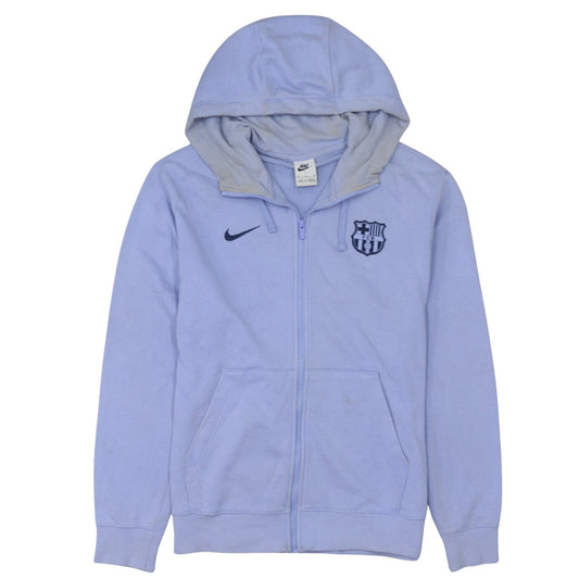 Nike Men’s Blue Full Zip Hoodie FCB Barcelona Logo Size M