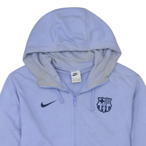 Nike Men’s Blue Full Zip Hoodie FCB Barcelona Logo Size M