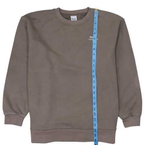 Diesel Women’s Brown Small Pullover Sweatshirt Cotton Blend