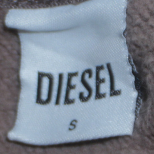 Diesel Women’s Brown Small Pullover Sweatshirt Cotton Blend
