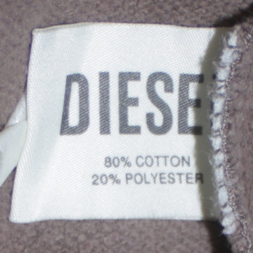 Diesel Women’s Brown Small Pullover Sweatshirt Cotton Blend