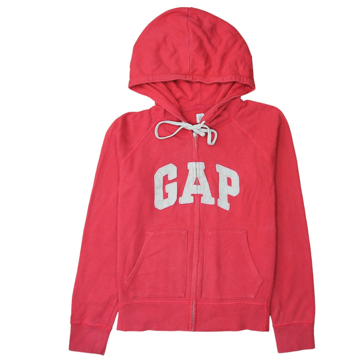 GAP Women's Red Full Zip Hoodie Size M Cotton Blend Casual