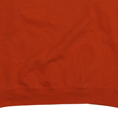 Champion Men's Orange XL Crew Neck Pullover Fleece Sweatshirt