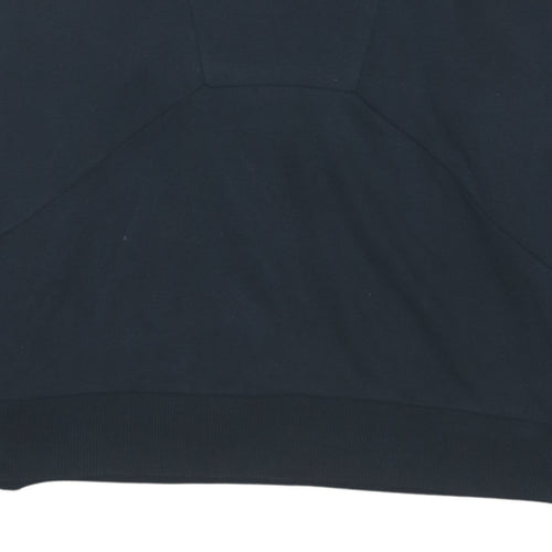 Puma Womens Black & Grey Pullover Hoodie Medium Cotton Blend