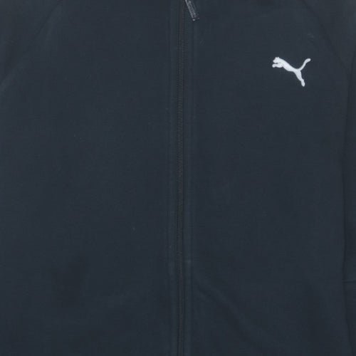 Puma Women Black Full Zip Hoodie XL Sportswear Comfortable Style