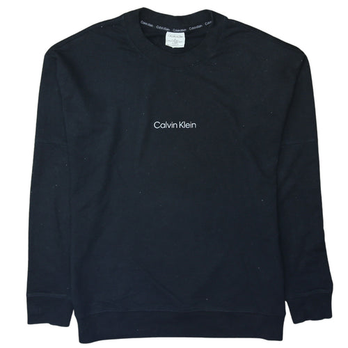 Calvin Klein Men's Black Logo Pullover Sweatshirt M