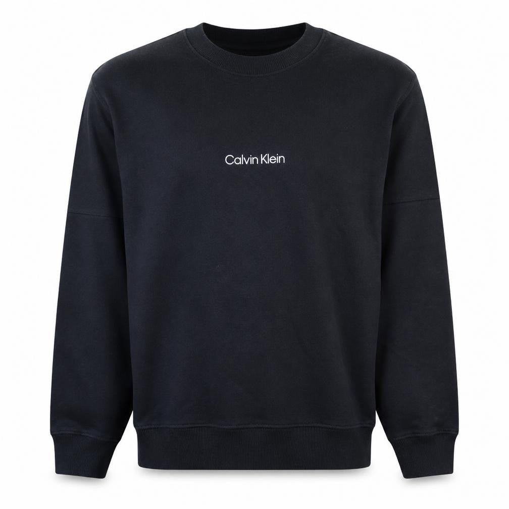 Calvin Klein Men's Black Logo Pullover Sweatshirt M