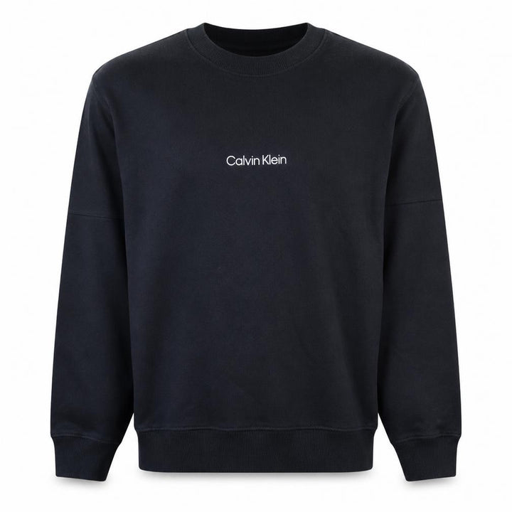Calvin Klein Men's Black Logo Pullover Sweatshirt M