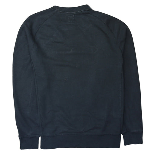 Champion Men's Black Small Crew Neck Embroidered Sweatshirt
