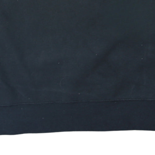 Champion Men's Black Small Crew Neck Embroidered Sweatshirt