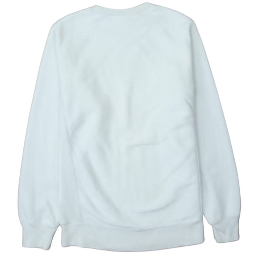 Champion Men's White Small Reverse Weave Pullover Sweatshirt
