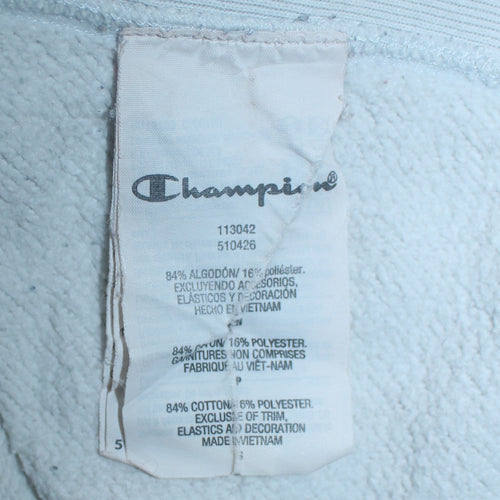 Champion Men's White Small Reverse Weave Pullover Sweatshirt