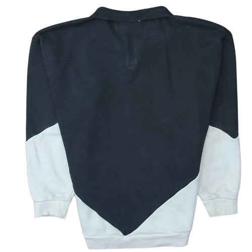 Adidas Womens Black & White 1/4 Zip Sweatshirt UK 8