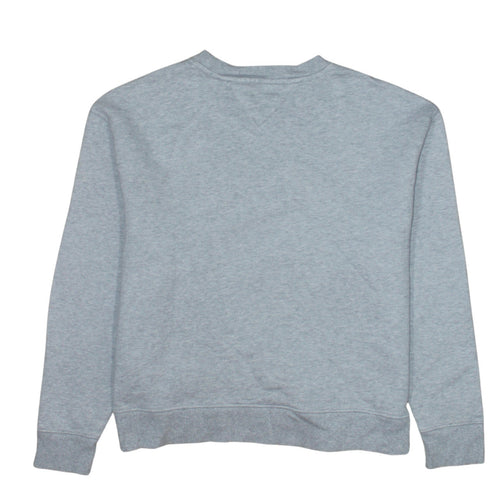 Tommy Jeans Women's Grey Cotton Crew Neck Sweatshirt Size S