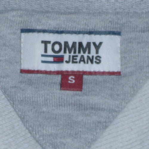 Tommy Jeans Women's Grey Cotton Crew Neck Sweatshirt Size S
