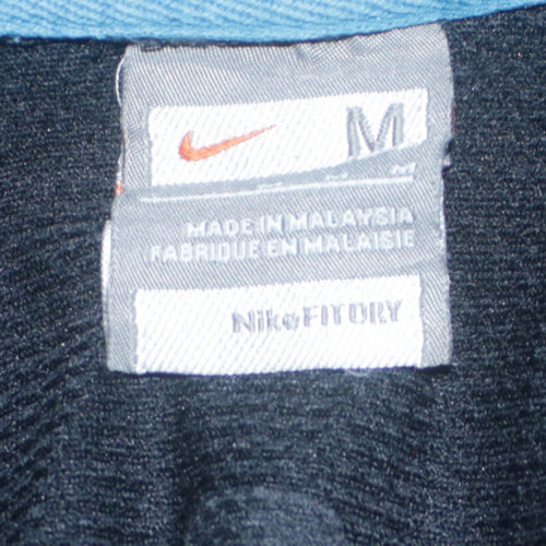 Nike Men's Blue Black 1/4 Zip Pullover Hoodie Size M