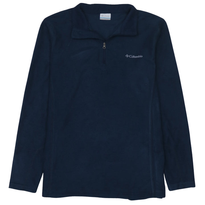 Columbia Men's Blue Fleece 1/4 Zip Pullover Sweatshirt M