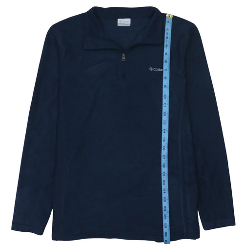 Columbia Men's Blue Fleece 1/4 Zip Pullover Sweatshirt M