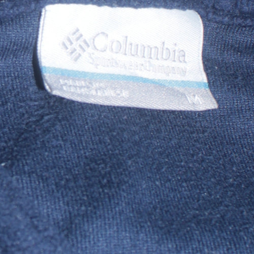 Columbia Men's Blue Fleece 1/4 Zip Pullover Sweatshirt M