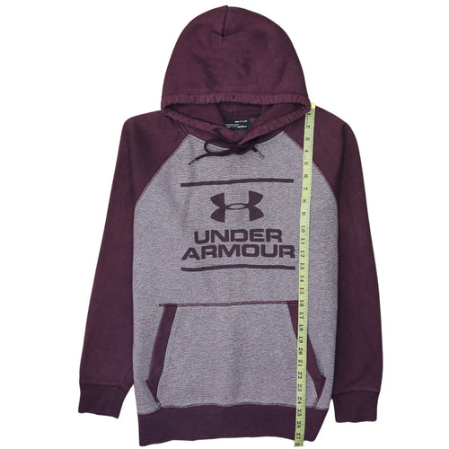 Under Armour Men's Purple Grey Pullover Hoodie Size Small