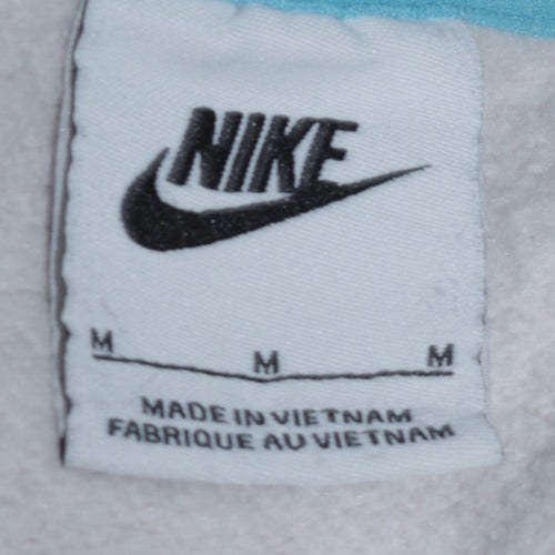 Nike Mens White Medium Pullover Crew Neck Graphic Sweatshirt