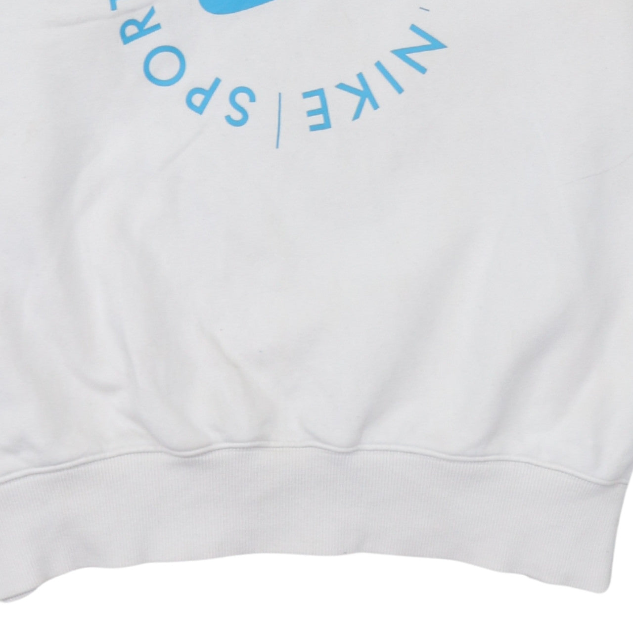 Nike Mens White Medium Pullover Crew Neck Graphic Sweatshirt