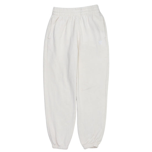 Adidas Women's White Sweatpants Size 10 Tapered Fleece Joggers