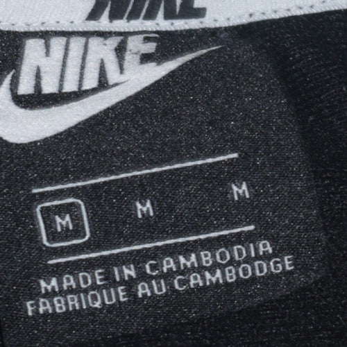 Nike Men's Black Medium Crew Neck Pullover Sweatshirt with Logo