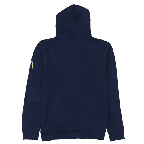 Puma Men's Blue Pullover Hoodie Size S Embroidered Football Sweatshirt