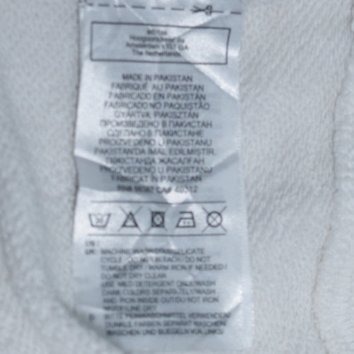 Adidas Men’s White Pullover Sweatshirt S Logo Crew Neck Sportswear