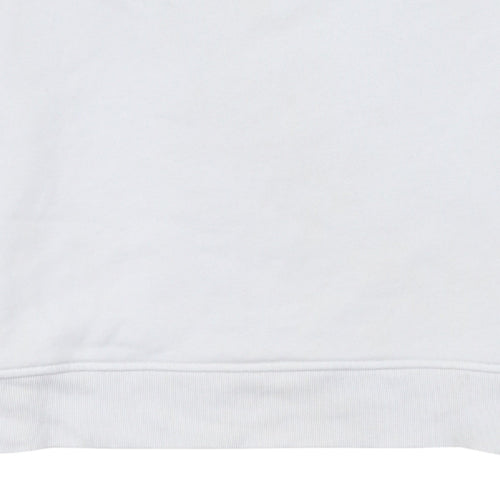 Adidas Men’s White Pullover Sweatshirt S Logo Crew Neck Sportswear