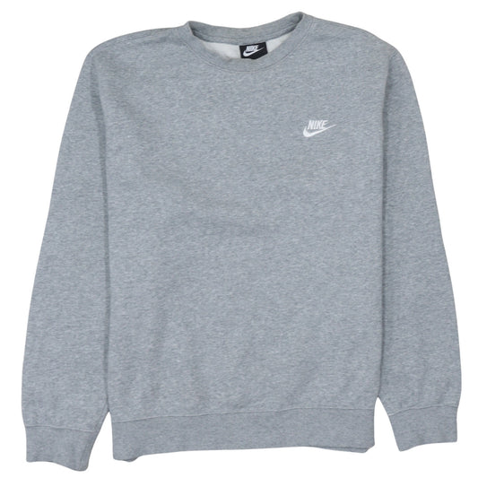 Nike Men's Grey Crew Neck Pullover Sweatshirt Size M