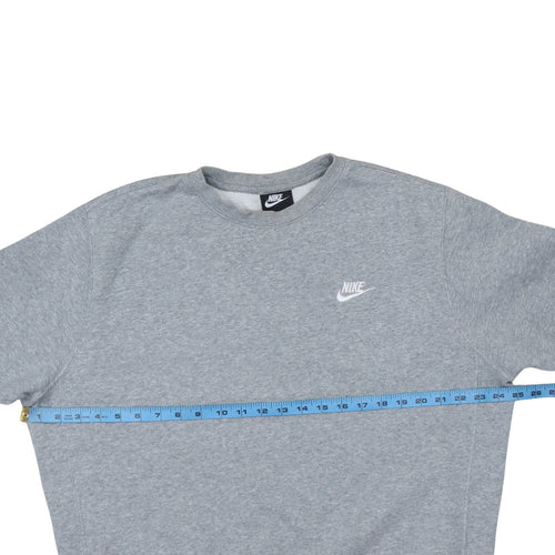 Nike Men's Grey Crew Neck Pullover Sweatshirt Size M
