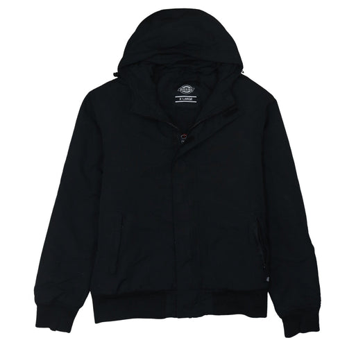 Dickies Men's Black XL Hooded Bomber Jacket Workwear Coat