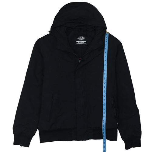 Dickies Men's Black XL Hooded Bomber Jacket Workwear Coat