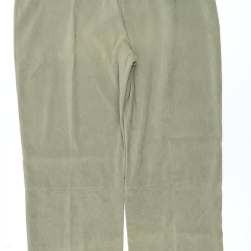 George Women’s Green Straight Leg Trousers Size 18 Polyester Blend