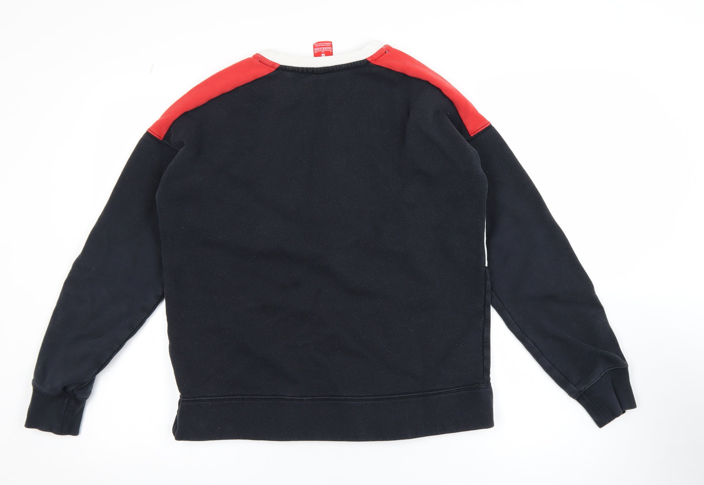 Nike Boys Black White Red XL 13-15 Years Colourblock Sweatshirt