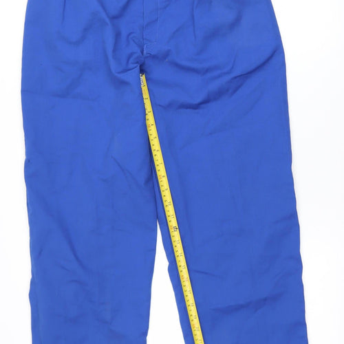 Work King Men Blue 32in Regular Fit Cargo Workwear Trousers
