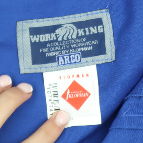 Work King Men Blue 32in Regular Fit Cargo Workwear Trousers