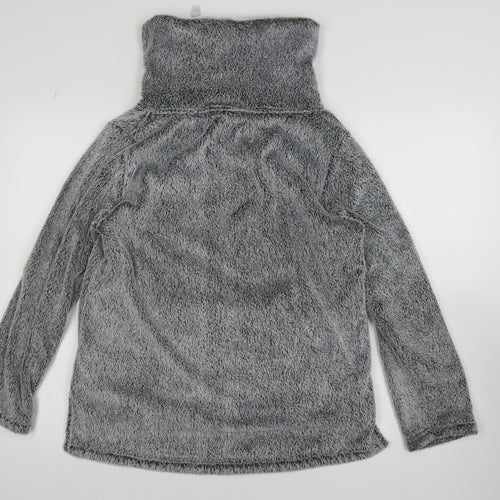 Next Women Grey Small 1/4 Zip Pullover Fleece Sweatshirt