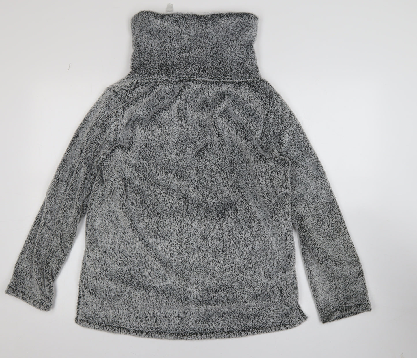 Next Women Grey Small 1/4 Zip Pullover Fleece Sweatshirt