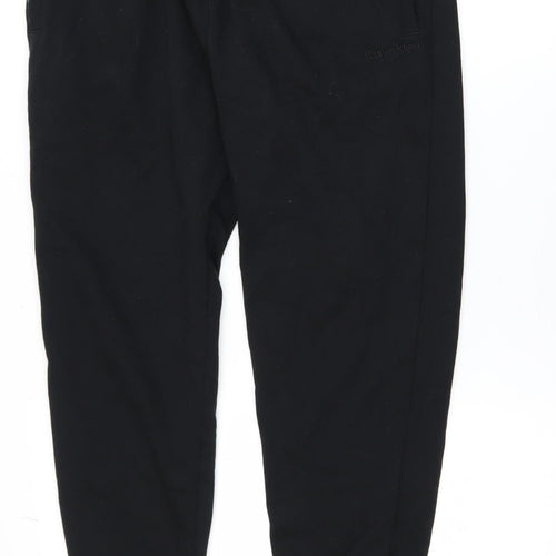 Calvin Klein Men Black Jogger Trousers M Cotton Blend