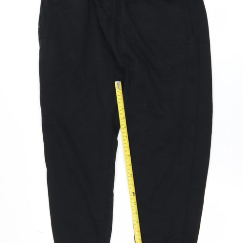 Calvin Klein Men Black Jogger Trousers M Cotton Blend