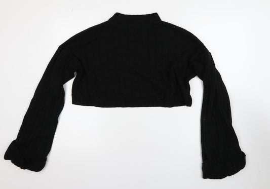 Boohoo Women's Black Acrylic Knit Shrug Jumper S